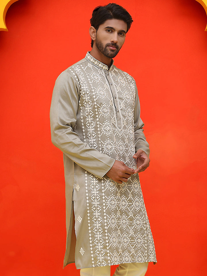 Embroidered Kurtas For Men