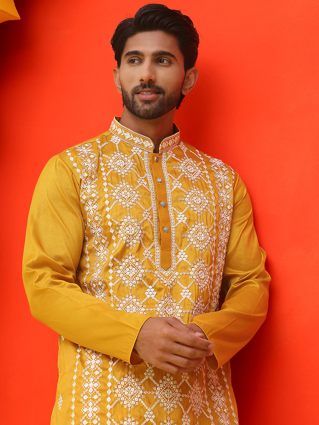Embroidered Kurtas For Men