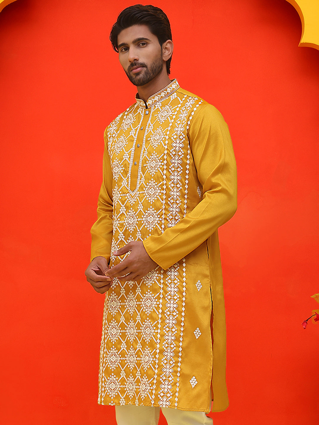 Embroidered Kurtas For Men