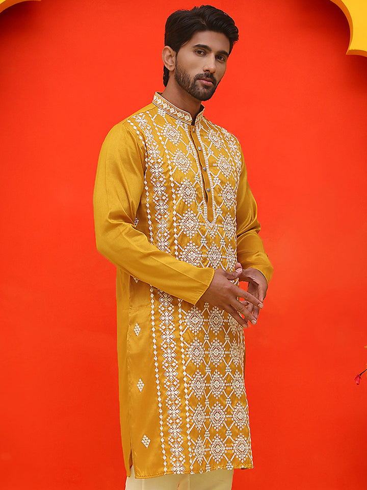 Embroidered Kurtas For Men