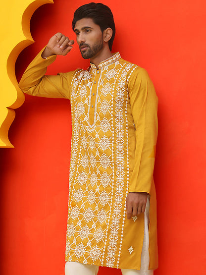Embroidered Kurtas For Men