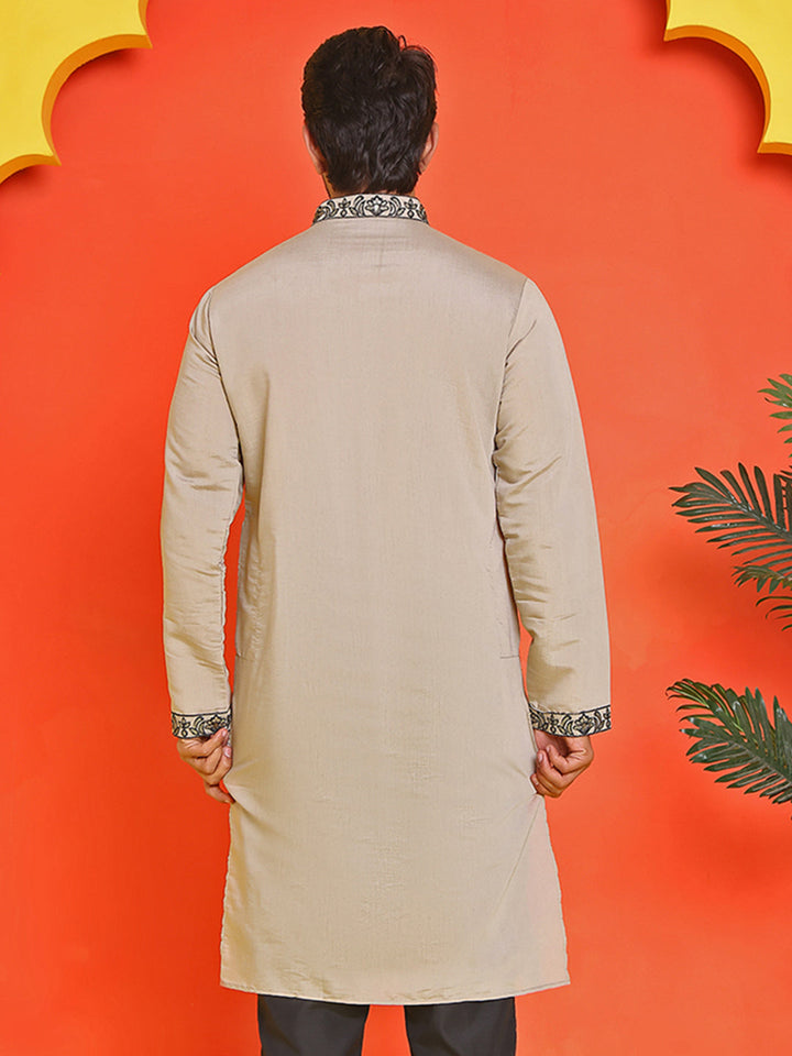 Embroidered &amp; Sequins Kurtas For Men