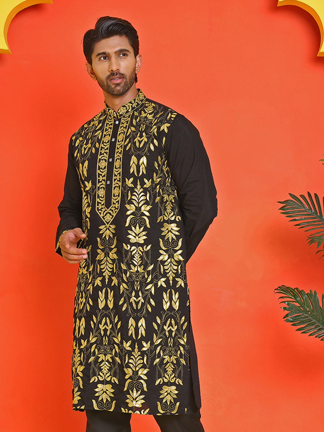 Embroidered &amp; Sequins Kurtas For Men