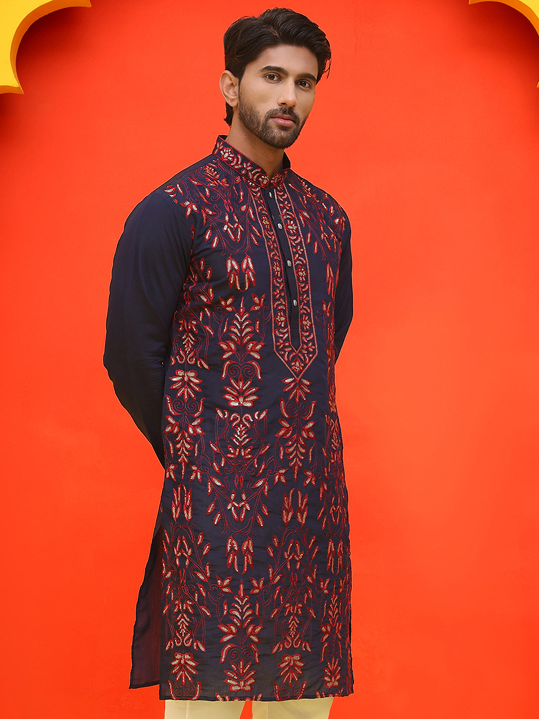 Embroidered & Sequins Kurtas For Men