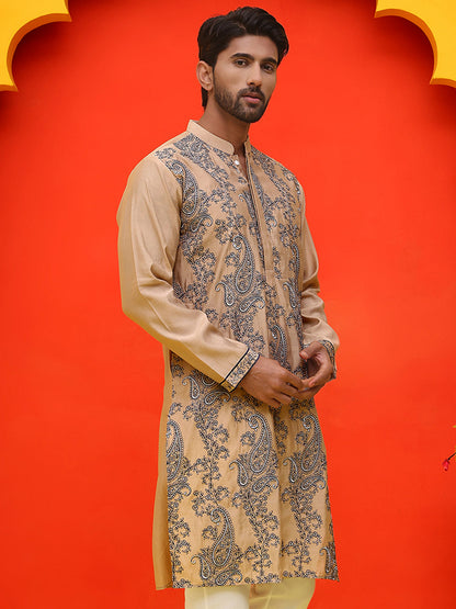 Embroidered & Sequins Kurtas For Men