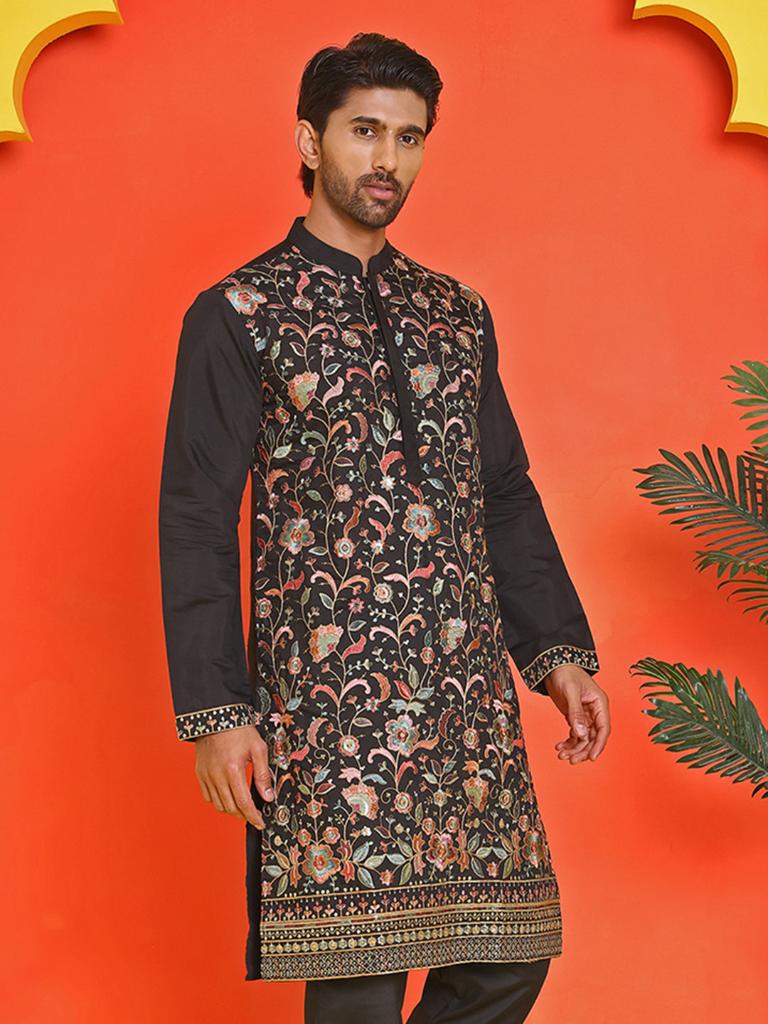 Floral Embroidered Straight Kurtas