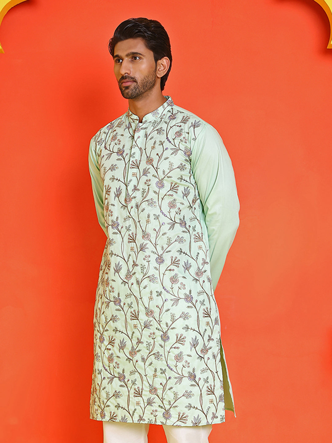 Floral Embroidered Straight Kurtas