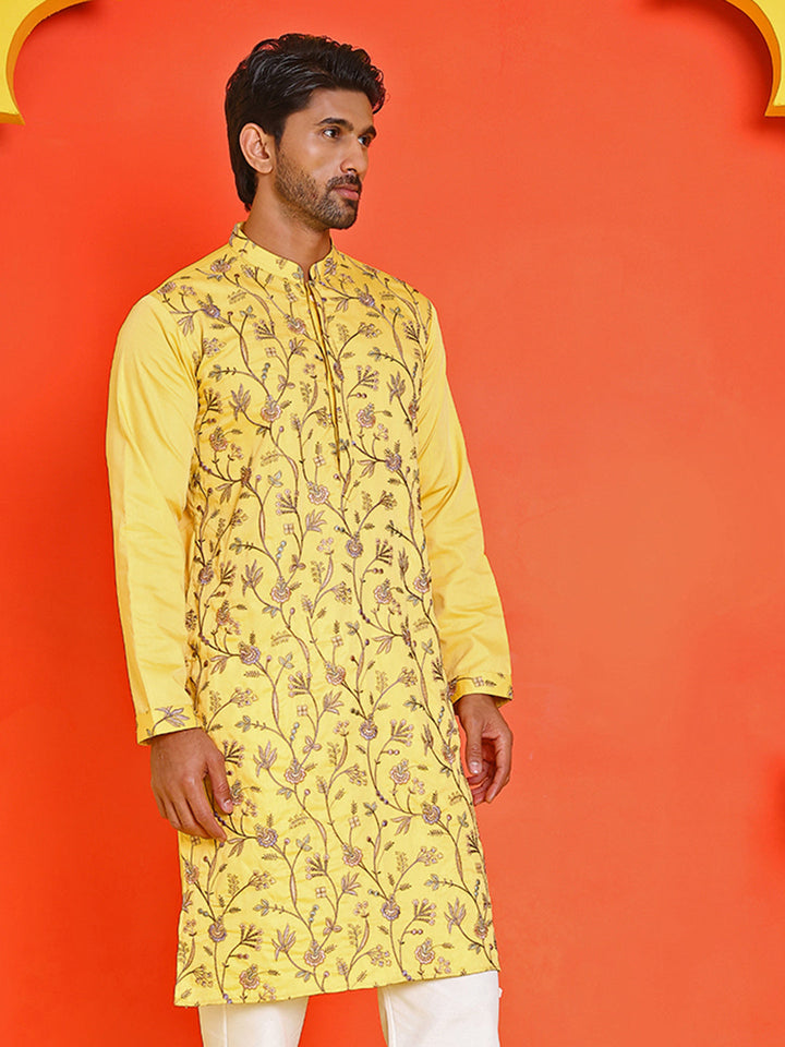 Floral Embroidered Straight Kurtas