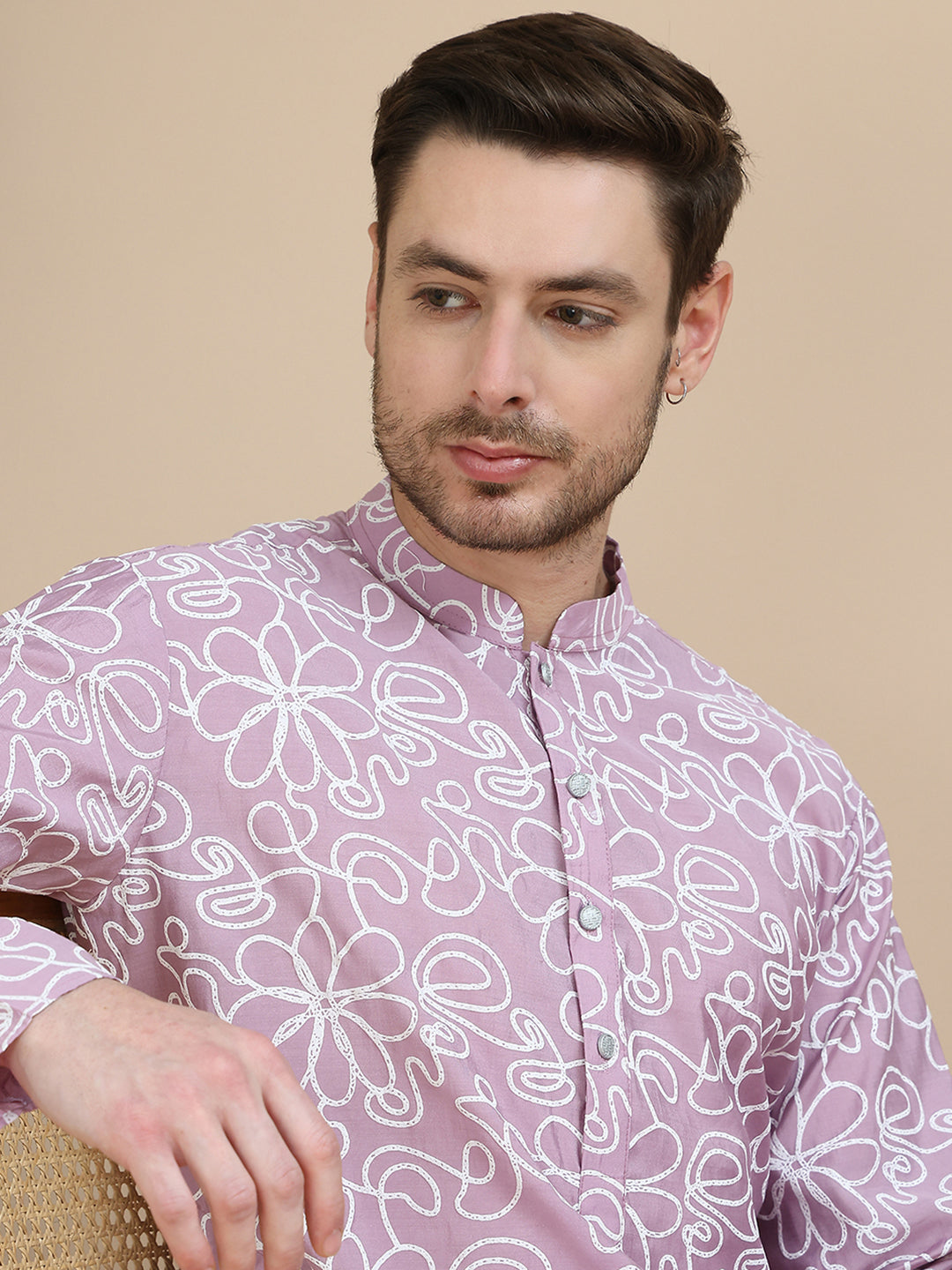 Floral Printed Kurtas For Men