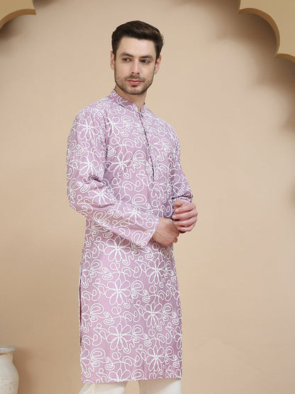 Floral Printed Kurtas For Men