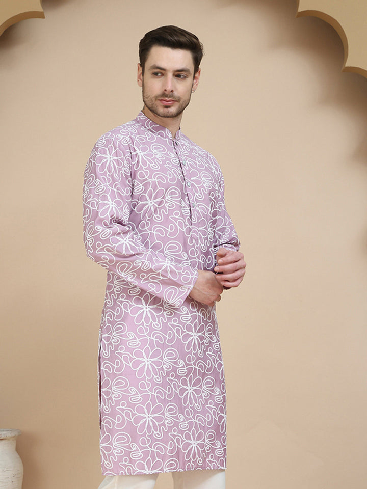 Floral Printed Kurtas For Men
