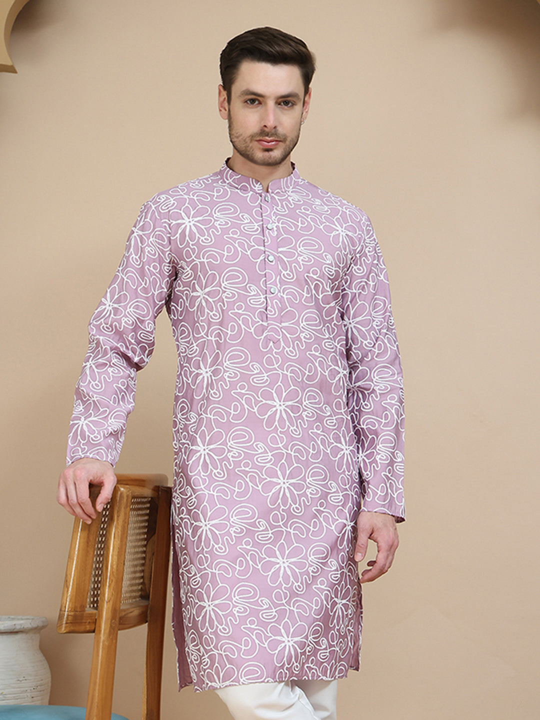 Floral Printed Kurtas For Men