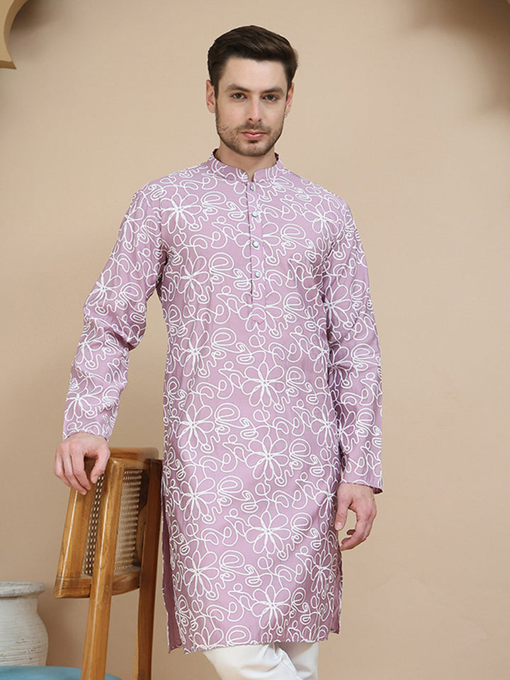 Floral Printed Kurtas For Men