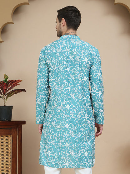 Floral Printed Kurtas For Men