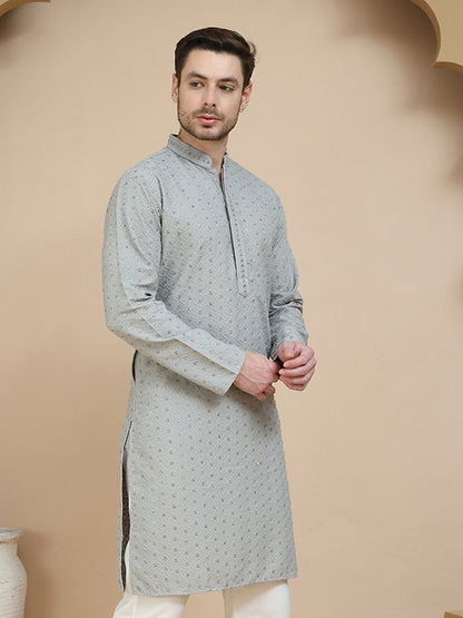 Embroidered Cotton Kurtas For Men