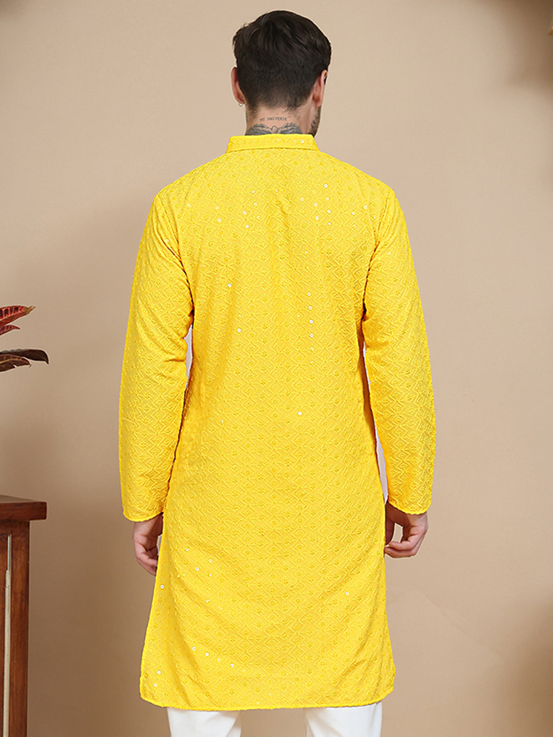 Embroidered Cotton Kurtas For Men