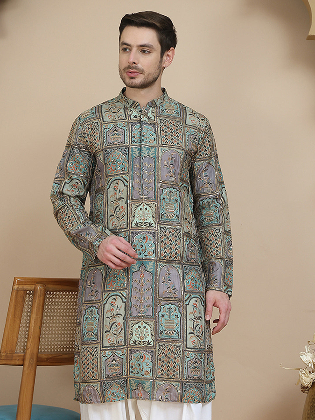 Embroidered Kurtas For Men