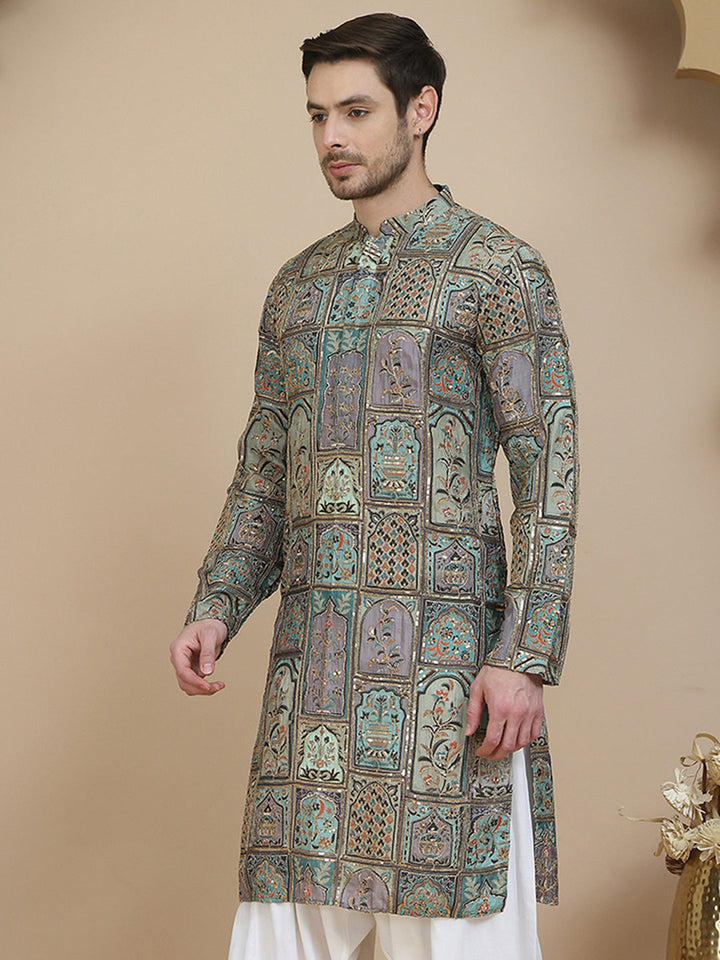 Embroidered Kurtas For Men