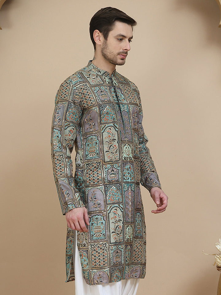 Embroidered Kurtas For Men