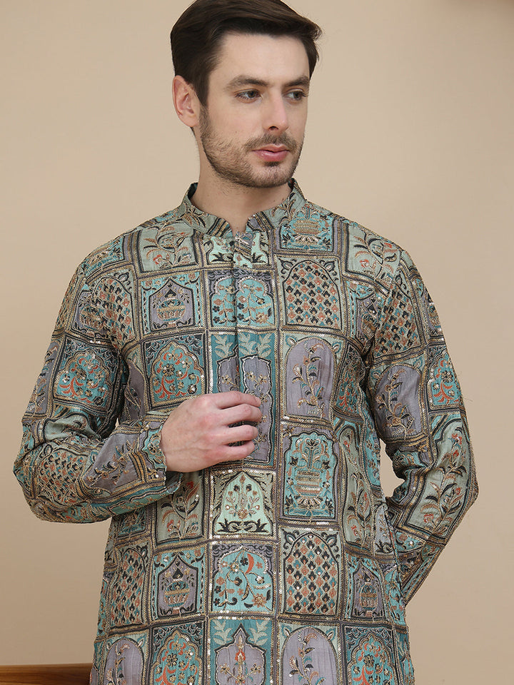 Embroidered Kurtas For Men