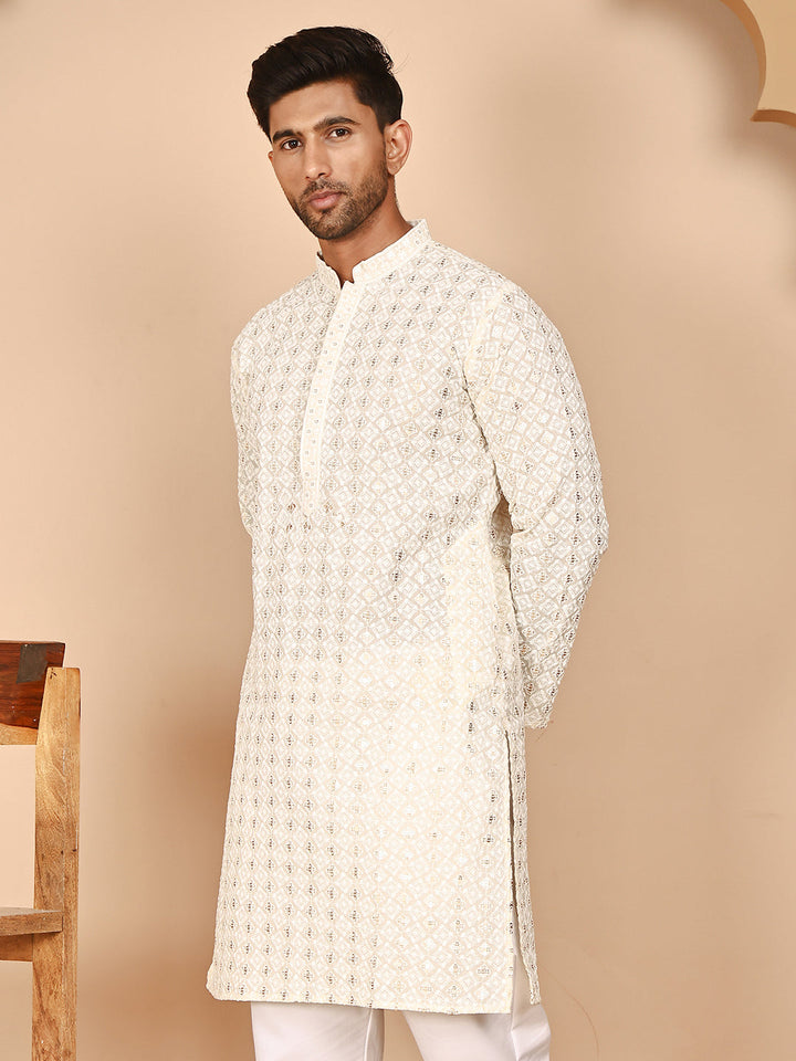Men’S Ethnic Cotton Embroidered Kurtas