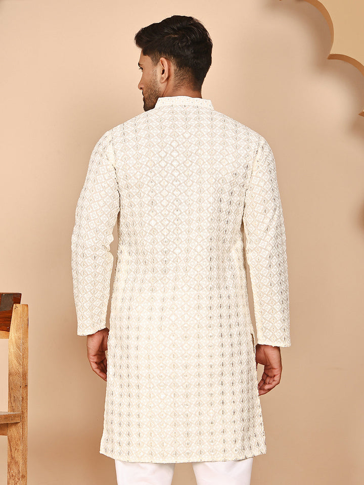 Men’S Ethnic Cotton Embroidered Kurtas