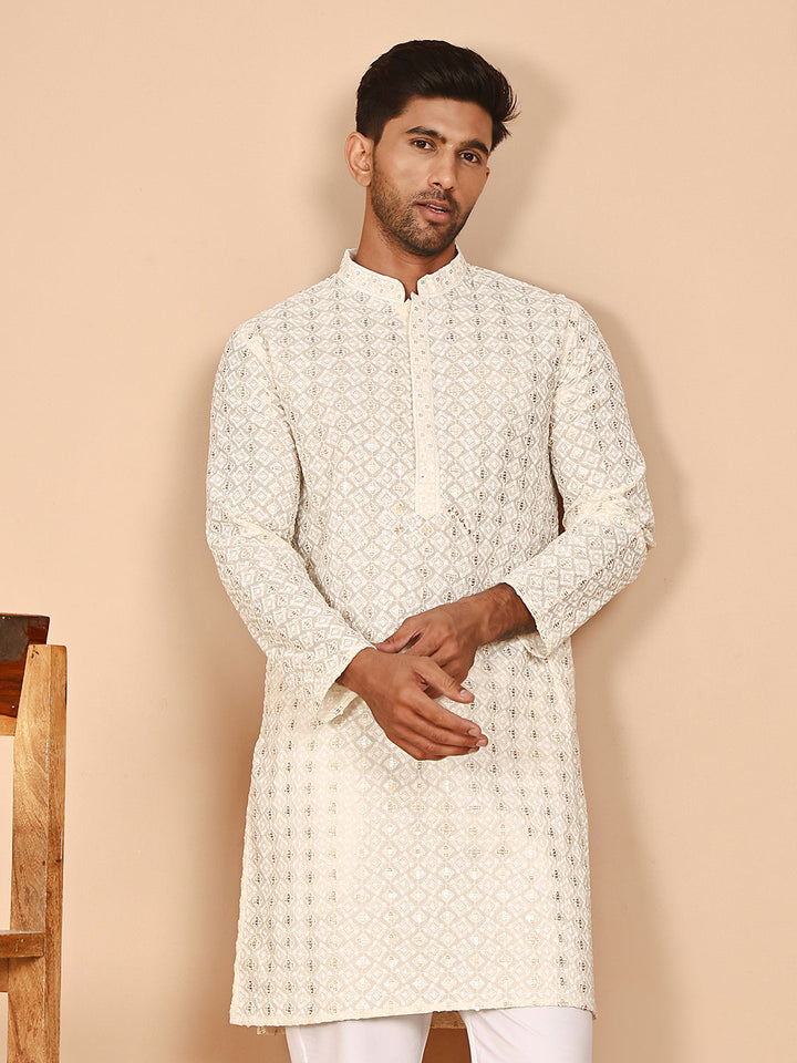 Men’S Ethnic Cotton Embroidered Kurtas