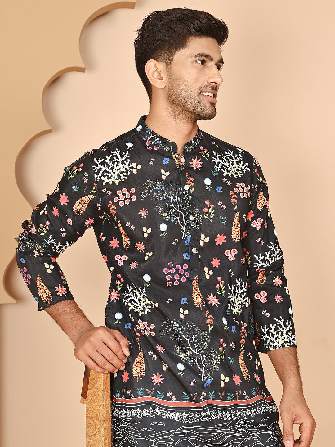 Floral Printed Cotton Blend Kurtas