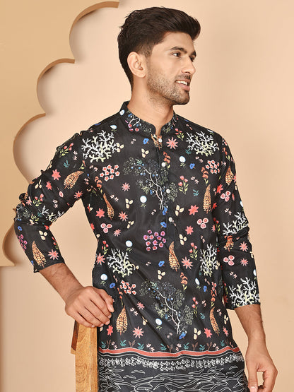 Floral Printed Cotton Blend Kurtas