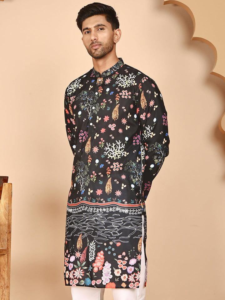 Floral Printed Cotton Blend Kurtas