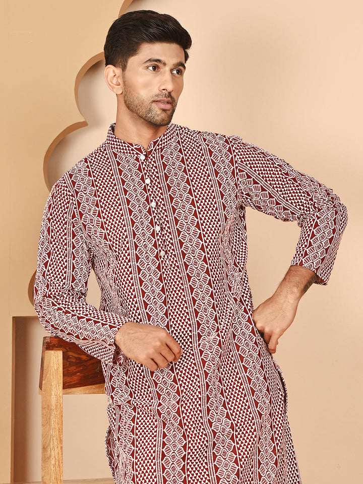Embroidered Cotton Kurtas