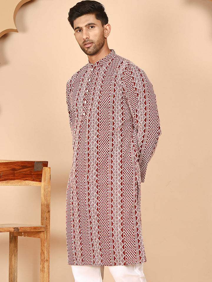 Embroidered Cotton Kurtas