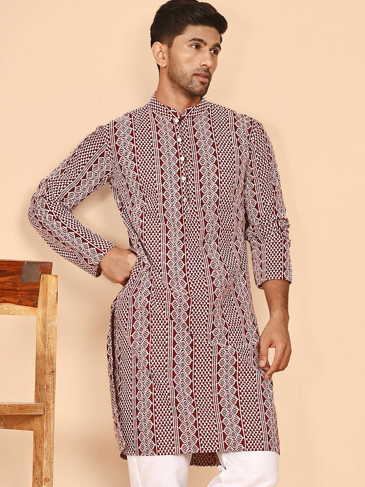 Embroidered Cotton Kurtas