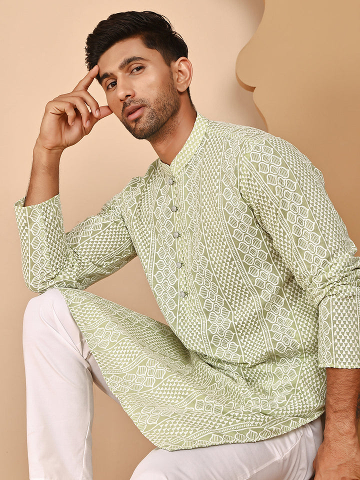 Embroidered Cotton Kurtas