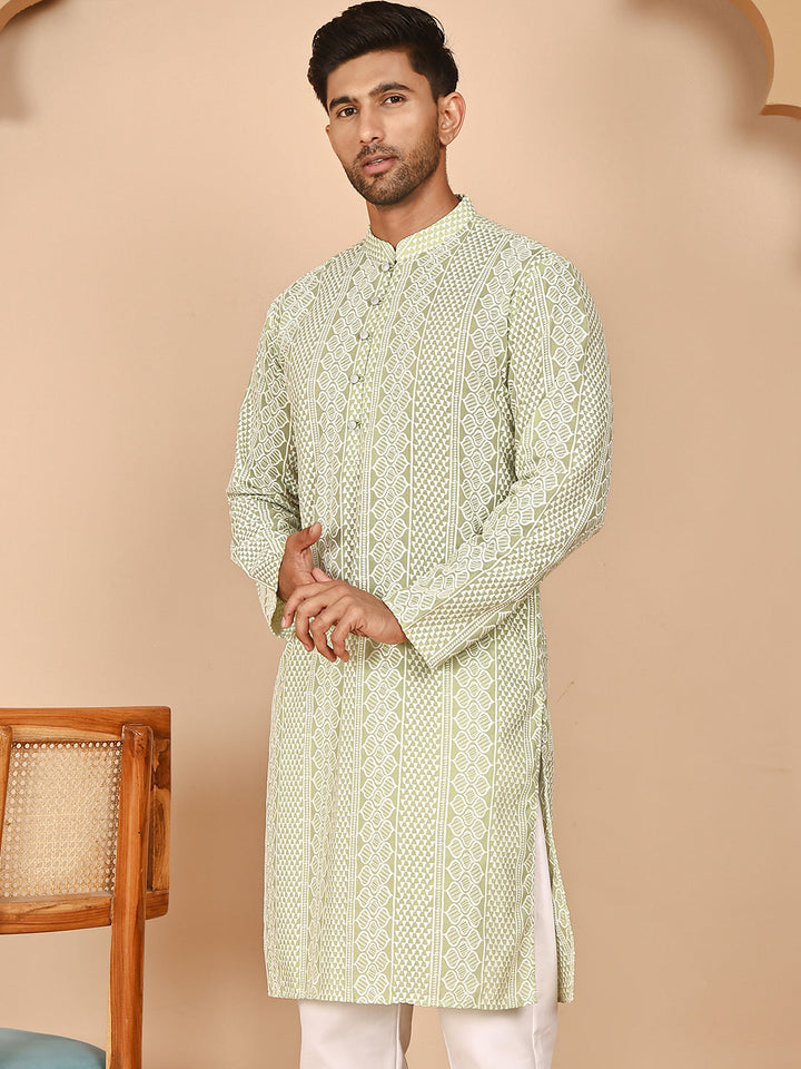 Embroidered Cotton Kurtas