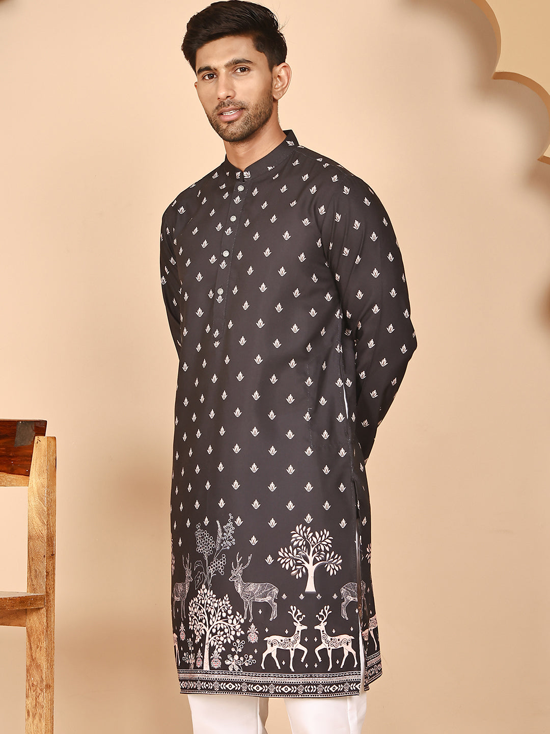 Men’S Ethnic Printed Kurtas