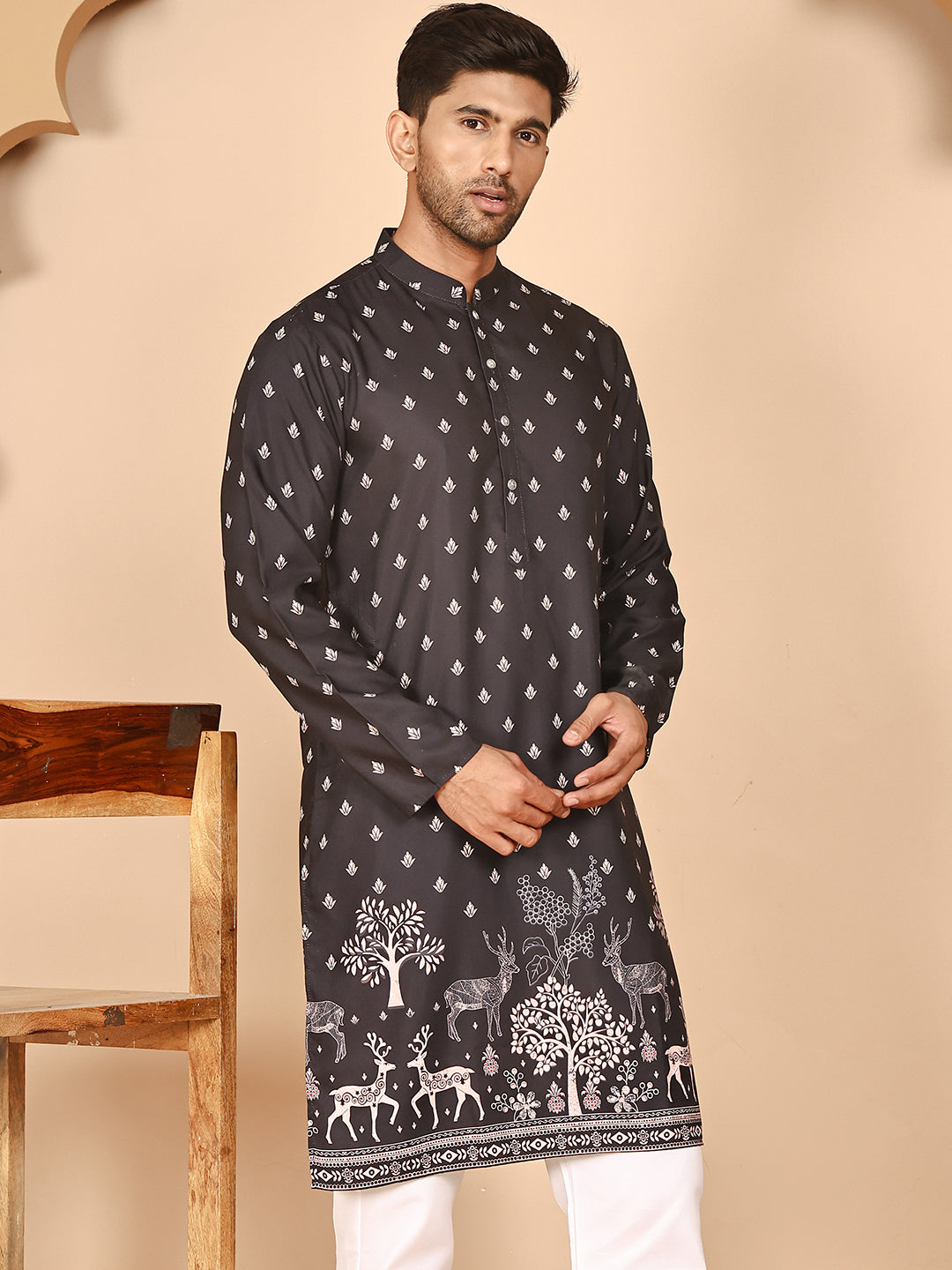 Men’S Ethnic Printed Kurtas