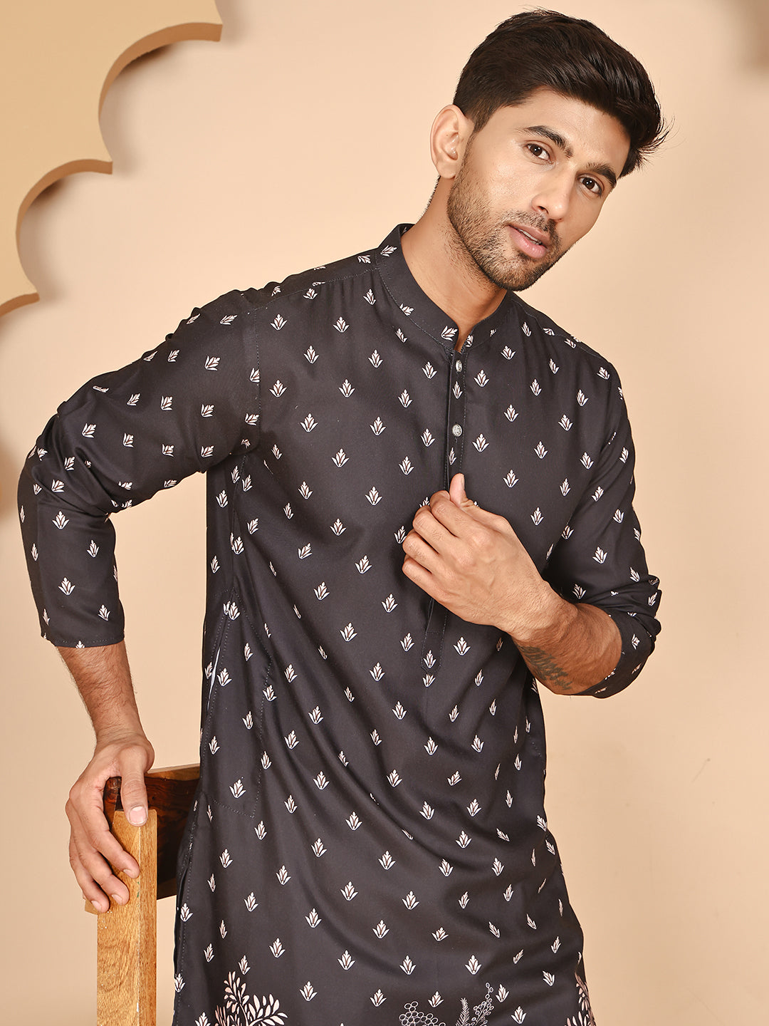 Men’S Ethnic Printed Kurtas