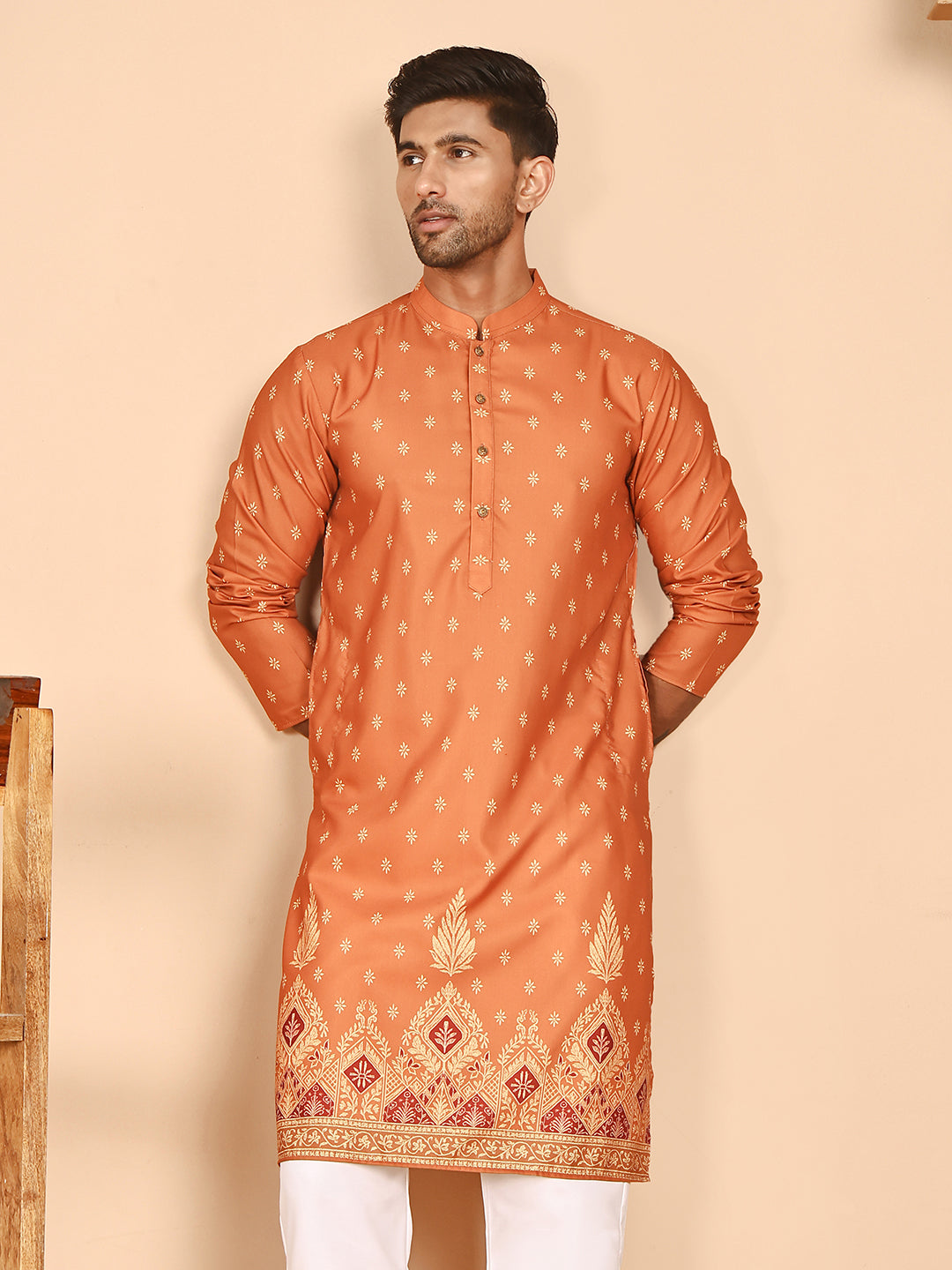 Men’S Ethnic Printed Kurtas