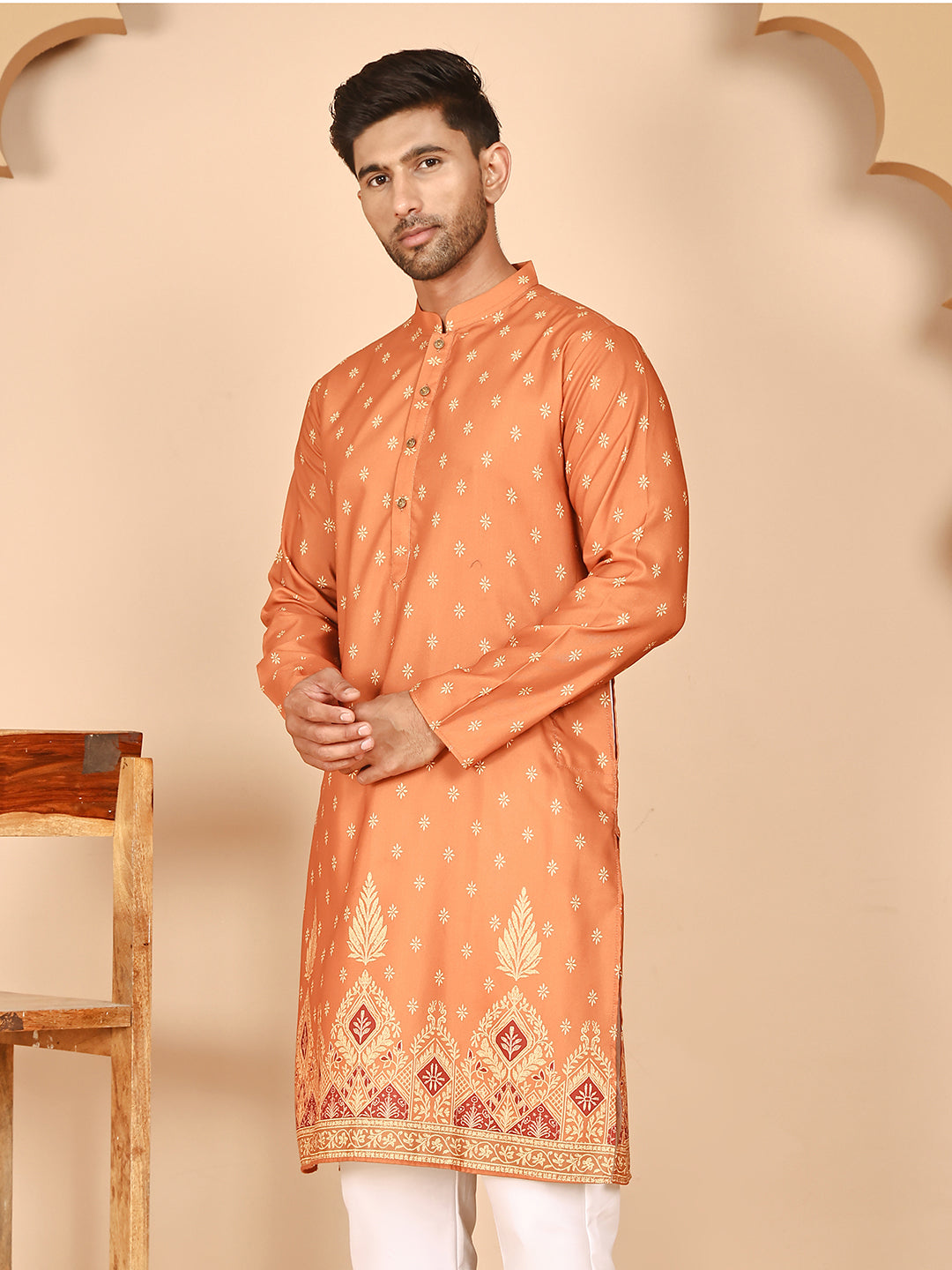 Men’S Ethnic Printed Kurtas