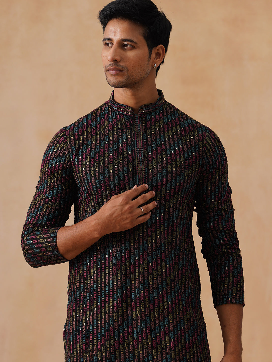 Viscose Rayon Embroidered Kurta