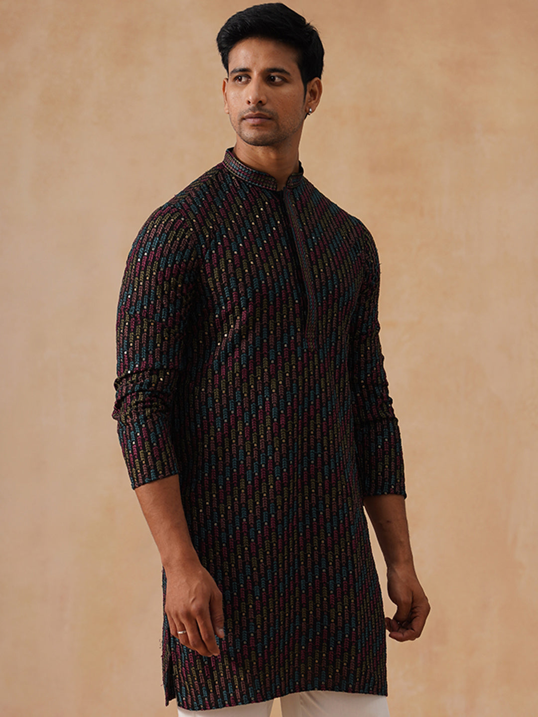 Viscose Rayon Embroidered Kurta