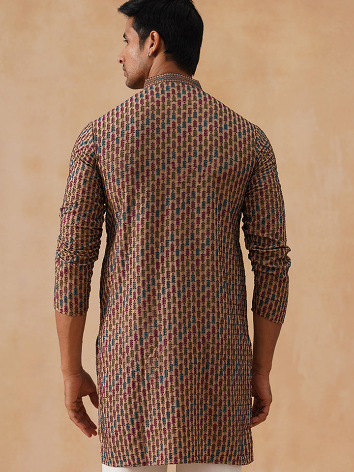 Viscose Rayon Embroidered Kurta