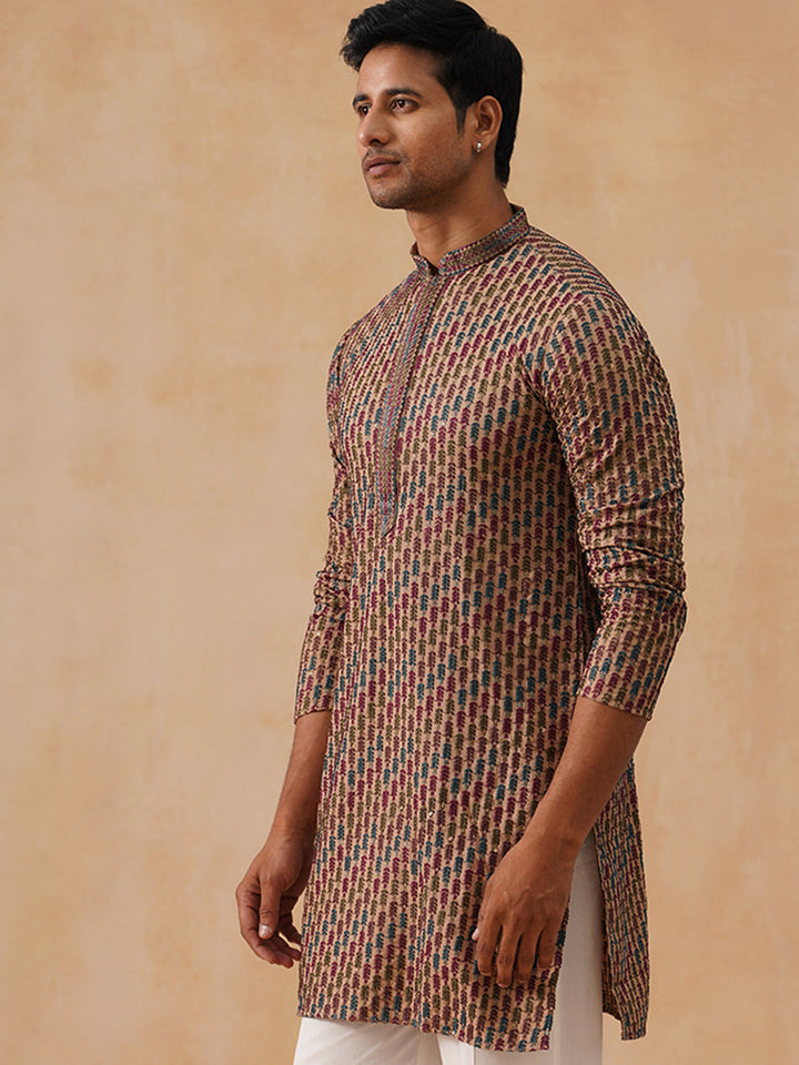 Viscose Rayon Embroidered Kurta