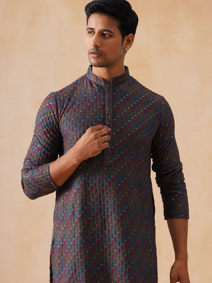 Viscose Rayon Embroidered Kurta