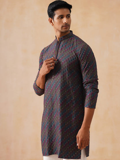Viscose Rayon Embroidered Kurta