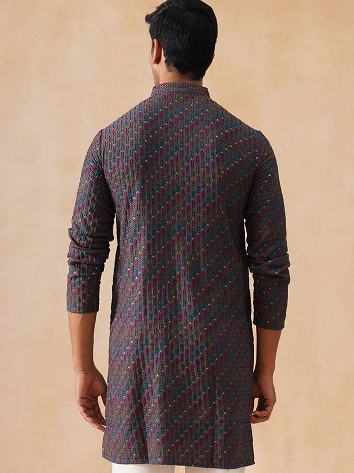 Viscose Rayon Embroidered Kurta