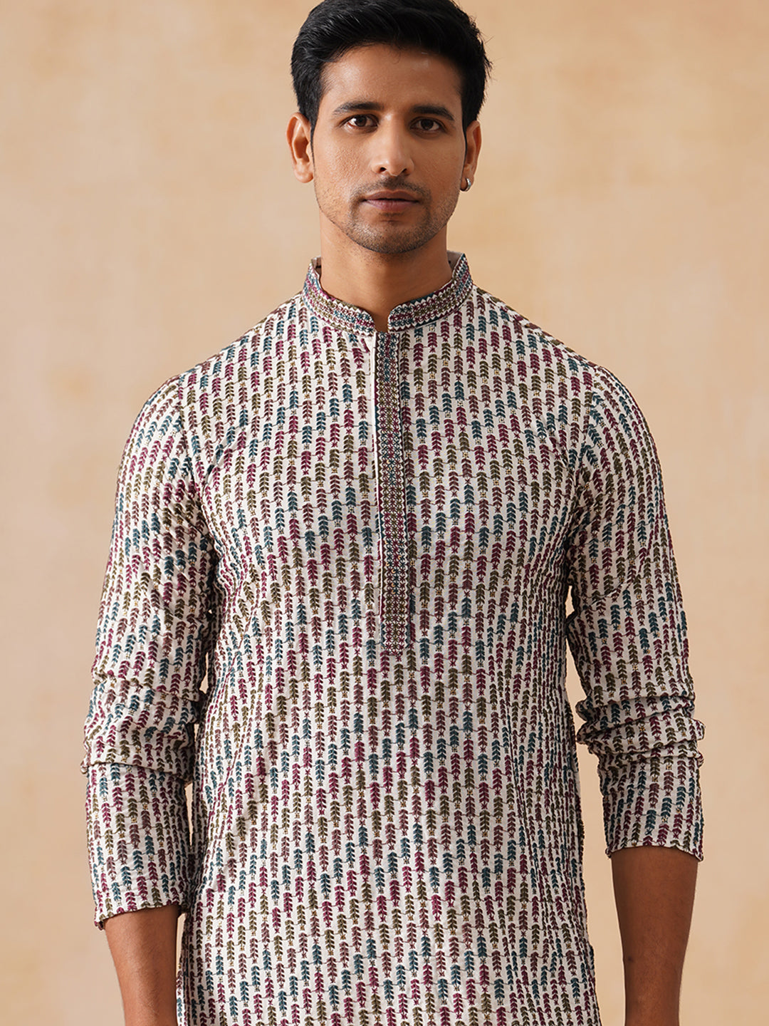 Viscose Rayon Embroidered Kurta