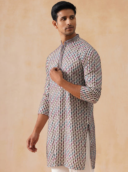 Viscose Rayon Embroidered Kurta