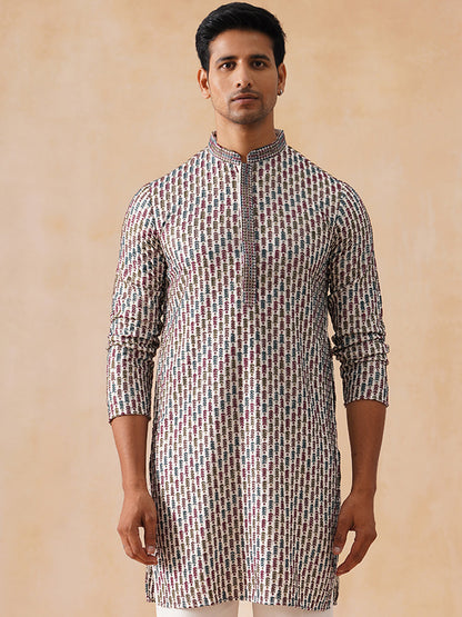 Viscose Rayon Embroidered Kurta